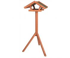 Trixie 5570 natura Futterhaus mit Ständer, 46 × 22 × 44 cm/1,15 m, braun