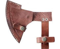 MM24 urige Axt für Mittelalter Lager zum Holz hacken mit Lederschutz 875g