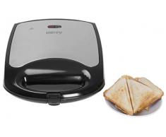 XXL 4er Sandwichmaker | Edelstahl Sandwichtoaster | Sandwich Maker | Waffeleisen | Paninitoaster | Elektrogrill | 1500 Watt | 8 Sandwichecken | Antihaftbeschichtung | Cool-Touch-Gehäuse | Thermostat