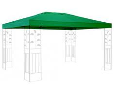 QUICK STAR Ersatzdach für Rank Pavillon 3x4m Grün Ersatzbezug Pavillondach
