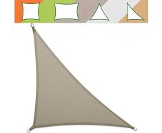 casa pura® Sonnensegel wasserabweisend imprägniert | Testnote 1.4 | Dreieck | UV Schutz Größen (grau, 5 x 5 x 7 m)
