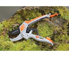 Gartenpaul Ratsche 2.0 Gartenschere | Hybridschere | Ratschenschere | Rollschere | 2 in 1 | Ratsch and Roll | Amboss Gartenschere | inkl. Schärfer