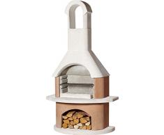 Buschbeck 90060.000 Bali Grillkamin, weiß-terra