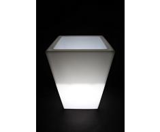 point-garden Blumenkübel Pflanzkübel Pflanzgefäß weiß beleuchtet Designerleuchte