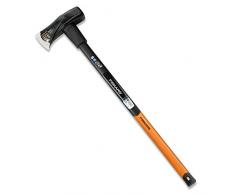 Fiskars Spalthammer X46, 2 in 1: Axt und Hammer, Gehärtete Stahl-Klinge/Glasfaserverstärkter Kunststoff-Griff, Schwarz/Orange, 1001705, Standard, 90 x 23 x 9 cm