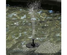 FINIVE Solar Springbrunnen, Solar Teichpumpe mit Solar Wasserpumpe Solar schwimmender Fontäne Pumpe 2 Fontänenstile für Garten, Vogel-Bad,Teich,Fisch-Behälter