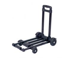 Trolley-Gartenwerkzeugwagen Sack-LKW-mobiler Kleiner Warenkorb Lebensmittelgeschäft-Einkaufsanhänger-Startseite Vierradwagen-Gepäckwagen, Lager über 60KG (Color : Black, Size : 40 * 33 * 97cm)