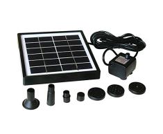 SH Solar-Wasserpumpen-Set, 1,5 W, solarbetriebener Brunnen, Outdoor-Bewässerung, Tauchpumpe, Solarpumpe und Springbrunnen-Set für Vogelbad, Aquarium, Kleiner Teich, Gartendekoration