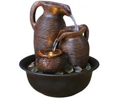 Mr.T Bürodekoration Indoor Elektronik Brunnen Tabletop Brunnen Feng Shui Rad Indoor Wasserspiele Resin Crafts-Geschenke Tischdekor-Wasser-Brunnen for Home Office Teahouse Landschaft Wasserbrunnen