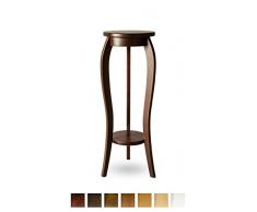 bixard Blumenhocker Blumenständer Blumentisch aus massives Buchenholz (Mahagoni, 28x75)