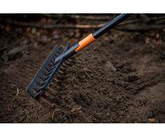 Fiskars Rechen-Kopf, 12 Zinken, Verbindbar mit Fiskars Solid Stiel, Breite: 41 cm, Kunststoff-Zinken, Schwarz, Solid, 1014917