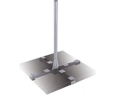 DUR-line Herkules XL 120cm 8-Plattenständer Feuerverzinkt - sehr stabil - kinderleichte Montage [Flachdachständer, Balkonständer, Gehwegplatten, Terassenständer, Sat-Antenne]