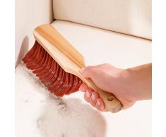 purclean Krallenbesen Haushalt - Der effiziente Besen zum Kehren, Handfeger, 15 cm Kehrbreite, Natur lasiert