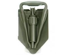 A.Blöchl AB Multifunktionaler 3 teiliger Feldspaten der Deutschen Bundeswehr mit Hülle und Säge (Oliv)