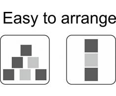 Scheurich C-Cube, Pflanzgefäß aus Kunststoff, Stony Grey, 40 cm lang, 40 cm breit, 33 cm hoch, 44 l Vol.