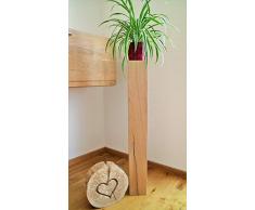 Blumensäule, Dekosäule/Blumenpodest/Blumenständer aus Massiver Eiche