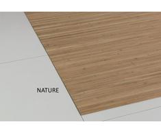 Bambusteppich MASSIVE nature, 100x160 cm, 17mm gehärtete Stege| die neue Generation Bambusteppich| kein Bordürenteppich| Teppich | Wohnzimmer | Küche | Markenprodukt von DE-COmmerce | MADE IN GERMANY