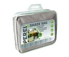 Perel Sonnensegel - viereck, 360 x 360 x 0,2 cm, braungrau, GSS4360TA