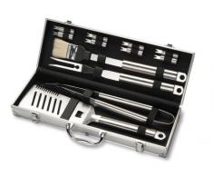 Enders Grillbesteck-Set aus Edelstahl im Alukoffer 8408, 12-teilig, BBQ Grill-Zubehör Besteck, Koffer aus Aluminium