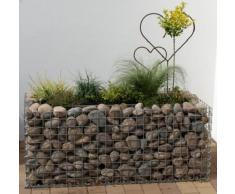 Gabiona | eckige Gabionenkörbe | befüllbare Steinkörbe | witterungsbeständige Gitter für Hochbeet | Gabionen Hochbeet | made in Germany | 130 x 60 x 60 cm