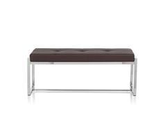 Sitzbank/Loungebank LIGHTHOUSE 30 Gestell Chrom Kunstleder 2,5-Sitzer braun hjh OFFICE