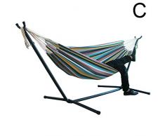 MJYT Comfort Durability Striped Hanging Chair Large Hammock Chair Without Shelf Camping