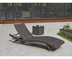 Beauty.Scouts Outdoor Collar Edition DEST Stapelliege Summertime, Bronze, 205 x 70 x 20 cm, Sonnenliege, Gartenliege, Liege, Garten, Gartensonnenliegen, Balkonliege, Terrassenliege