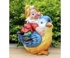 Design 15015 Zwerg 38 cm Deko Garten Gartenzwerg Figuren Dekoration (Design 1)