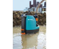 GARDENA Comfort Schmutzwasserpumpe 8500 aquasensor: Tauchpumpe mit 8.300 l/h Fördermenge, 380W Motor mit Thermoschutzschalter, 7 m max. Eintauchtiefe, Schwimmschalter, Universalanschluss (1797-20)