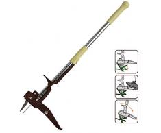 Winslow & Ross Unkrautabzieher für den Garten, zum Aufstellen, manueller Unkrautstecher, 99,1 cm, leichter Aluminiumgriff mit Edelstahl-Krallen, Krallen graben tief und halten stark