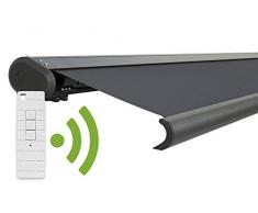 empasa Elektrische Vollkassettenmarkise Profi Kassettenmarkise Gelenkarmmarkise Markise Sonnenmarkise Sonnenschutz viele Farben und Größen wählbar