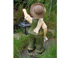 Opa Hans mit Solar Laterne Gartenfigur Deko Figur