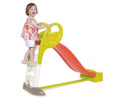 Smoby - KS Rutsche - kompakte Kinderrutsche mit Wasseranschluss, 1,5 Meter lang, mit Rutschauslauf, Verstrebung, Haltegriffen, für Kinder ab 2 Jahren