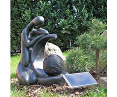 CLGarden Solar Springbrunnen NSP7 Solarbrunnen mit Akku und LED Beleuchtung