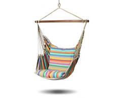 HOBEA-Germany Hängesessel mit 2 Kissen, Größe Hängesessel:XXL (bis 140kg belastbar), Farben Hängesessel:Marokko