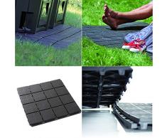 Gartenplatten Bodenplatten Fliese Terrassenfliesen Balkonfliese 40x40x2 cm Komposter Grundfläche Balkon Gehweg Beetplatten