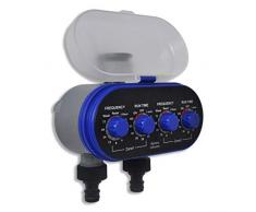 vidaXL Bewässerungscomputer Zeitschaltuhr Garten Pflanzen Wasserzeitschaltuhr