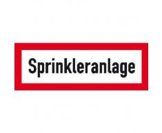 Hinweisschild für den Brandschutz Sprinkleranlage, selbstkl. Folie,29,70x10,50cm