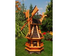 Deko-Shop-Hannusch Windmühle,Windmühlen ++kugelgelagert++ 1,0 m Bitum dunkel