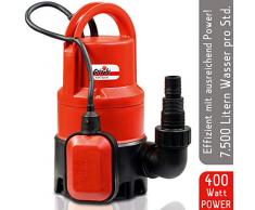 Grizzly Schmutzwasserpumpe, Regenfasspumpe, Regenpumpe, Bewässerungspumpe, Tauchpumpe (Schmutzwasserpumpe TSP 7525 K)