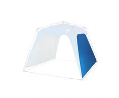 Lumaland Outdoor Seitenteil für Pop Up Pavillon Seitenwand für Gartenzelt Camping Partyzelt Zelt blau