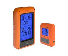 ACHICOO TS-TP20 Drahtloses digitales Kochthermometer mit Doppelsonde für das Backen von Fleisch in der Küche Thermograph für Räuchergrill BBQ