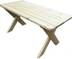 Platan Room Gartenmöbel aus Kiefernholz 120 cm / 150 cm / 180 cm breit Gartenbank Gartentisch Kiefer Holz massiv Imprägniert (Gartentisch, 180 cm)