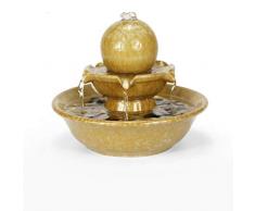 Yyqx Desktop Brunnen Indoor Wasserbrunnen Keramik Zierbrunnen Handgefertigte Geschenke Feng Shui Zimmerbrunnen Desktop Home Tabletop-Brunnen Zimmerbrunnen
