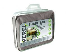 Sonnensegel Quadrat PEREL, Braun Grau, 500 x 500 cm, Wasserabweisend