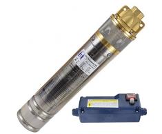 Agora-Tec® AT- 4 Brunnenpumpe 750W, Edelstahl Tiefbrunnenpumpe mit max: 6,1 bar, 3000l/h