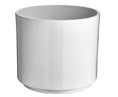 Dehner Übertopf Nele, Ø 32 cm, Höhe 28 cm, Keramik, weiß