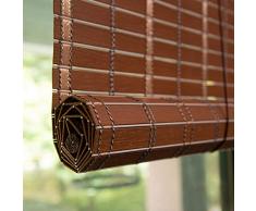 Bambusrollo Innen- / Außenrollläden Fenstervorhänge, Patio/Pavillon/Pergola/Carport Roll-Up-Sonnenschutz, 90 cm / 100 cm / 120 cm / 150 cm Breit (Color : Redwood, Size : 47 x59/120cmx150cm)