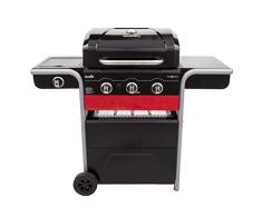 Char-Broil Gas2Coal® 330 Hybrid Grill - 3 Brenner Gas & Kohlegrill mit Seitenbrenner, Schwarz.