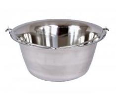 Ungarischer Gulaschkessel Topf Edelstahl Tischkessel Servierkessel Suppentopf 14 Liter